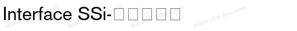 Interface SSi字体转换